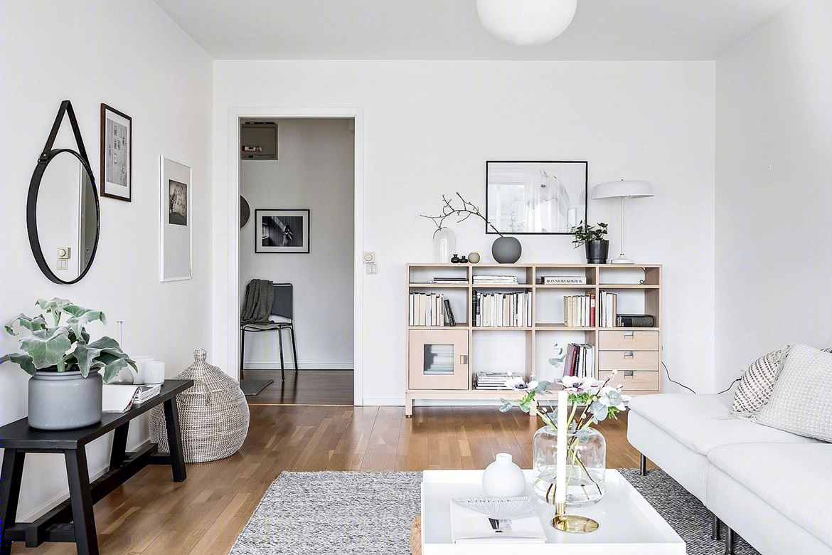 瑞典白色北欧风住宅 自然木质空间-5