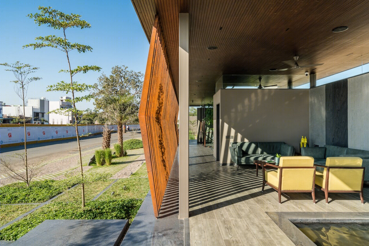 印度甘地纳加尔的弓形办公室-14