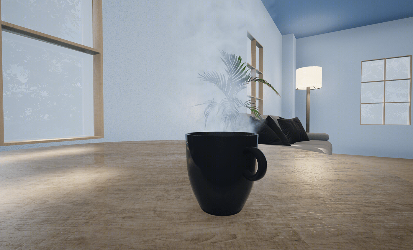 3d Livingroom created with UE4-5