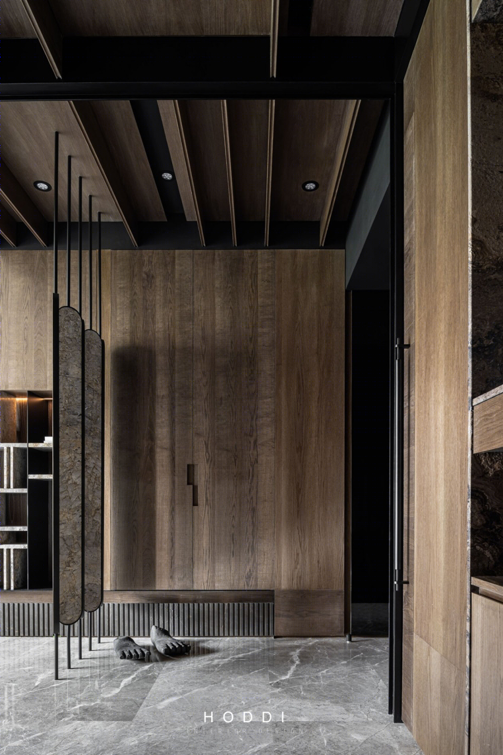 禾邸设计 | 简约住宅，石皮纹理打造诗意空间-4