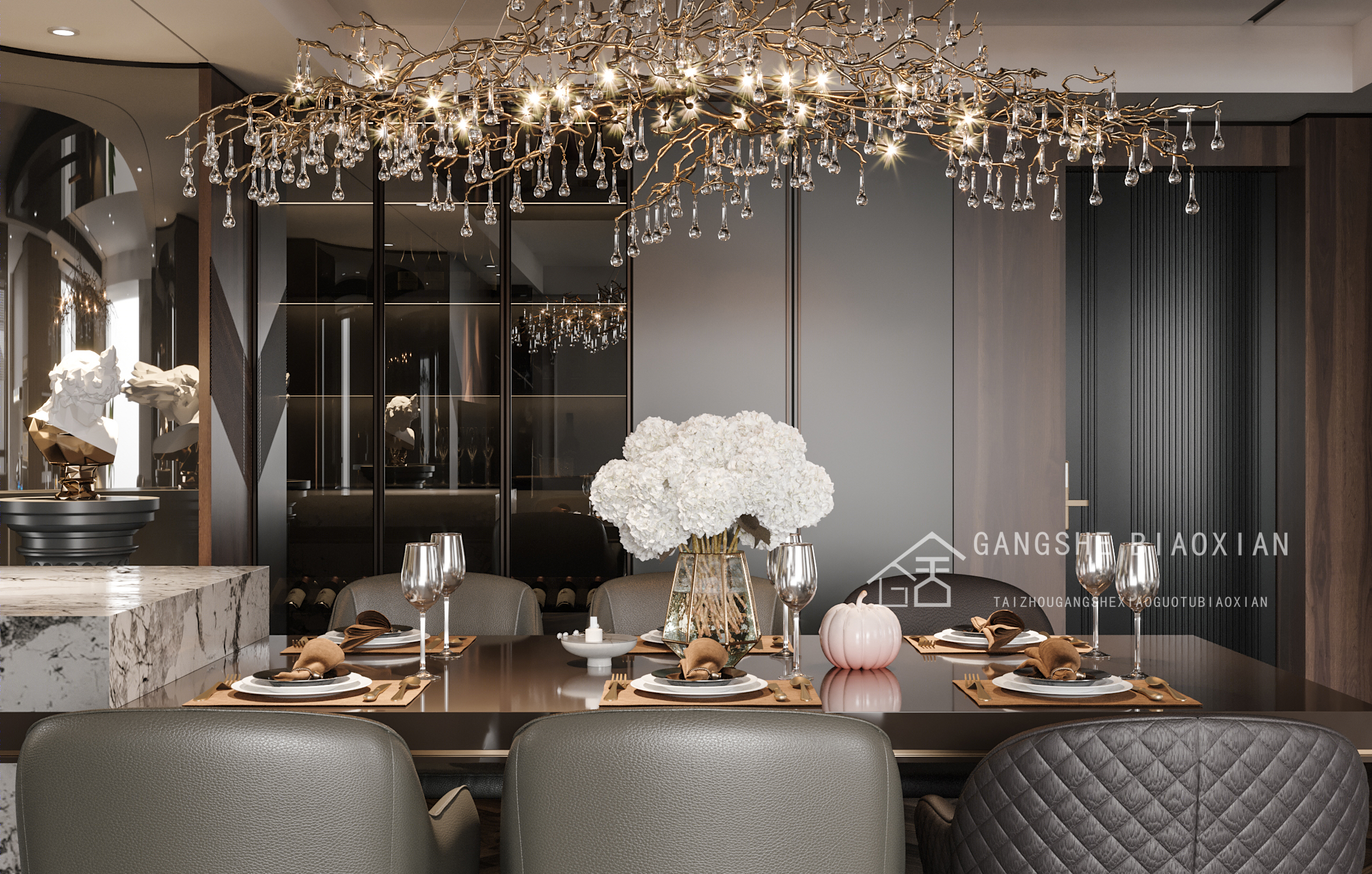 冈舍室内设计表现丨冈舍效果图-27