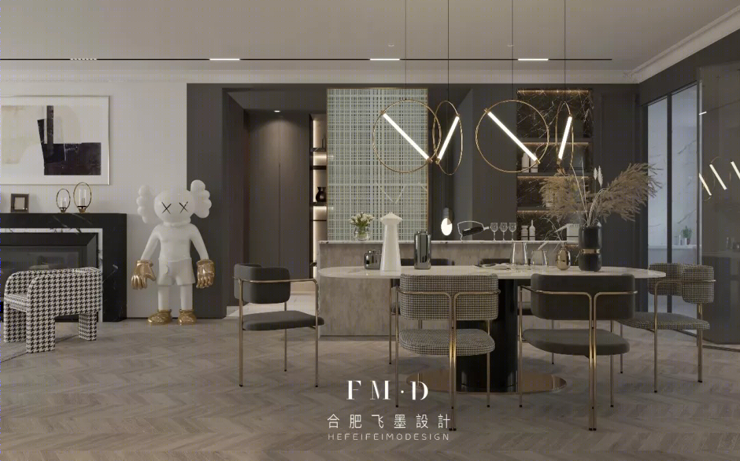 合肥金隅南七里 130㎡轻法风格家装设计 | 通透精致，释放空间美感-55