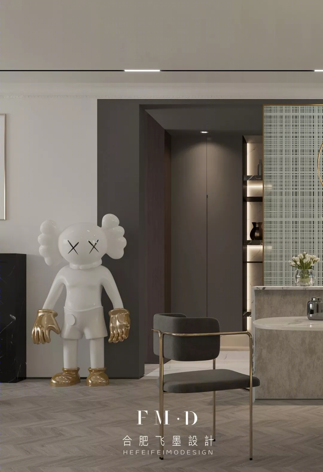 合肥金隅南七里 130㎡轻法风格家装设计 | 通透精致，释放空间美感-56