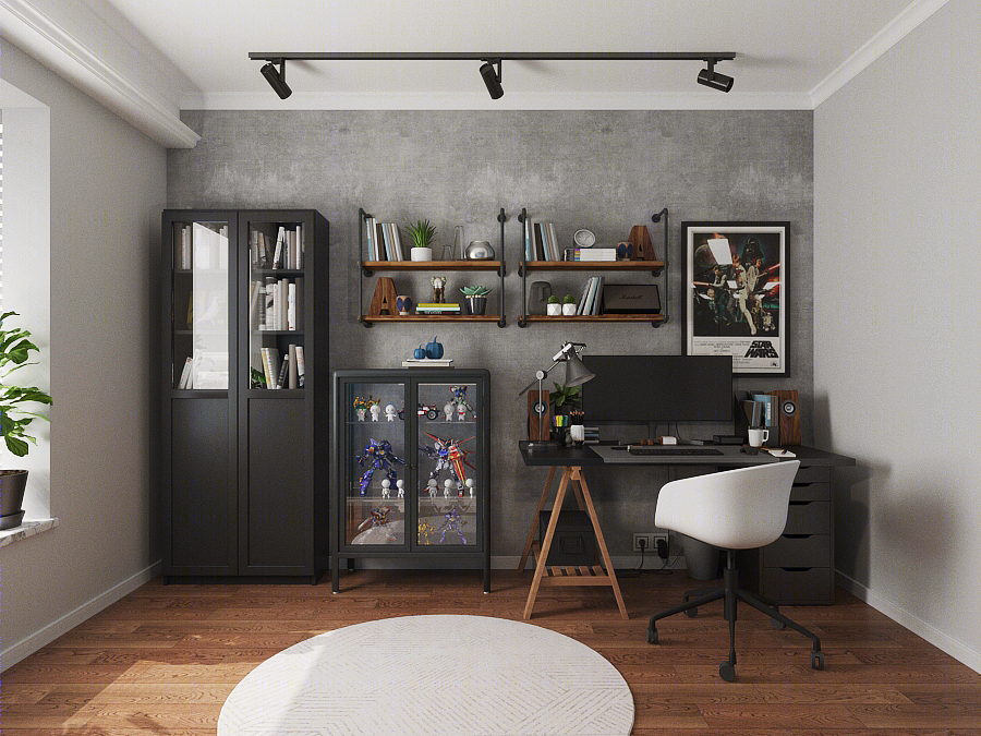 深圳丰华珑远翠珑湾现代美式混搭风家居设计-10