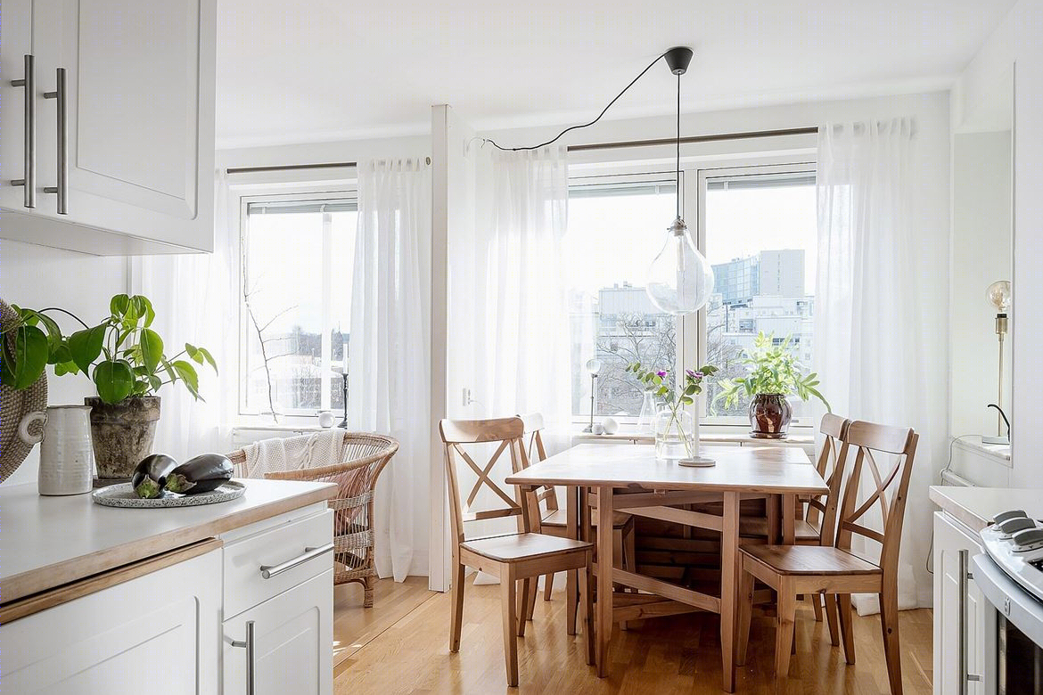 瑞典白色北欧风住宅 自然木质空间-7