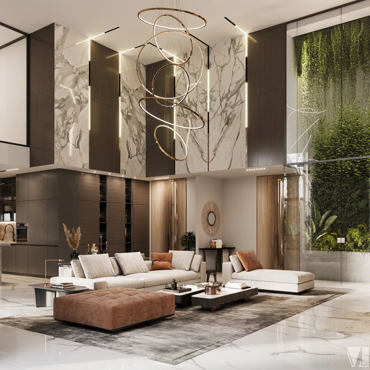 Vizline Studio 打造现代轻奢别墅,诠释优雅高级空间-8