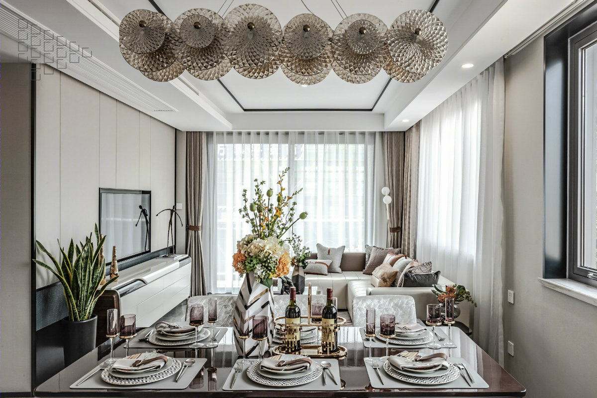 杭州 CCP 空间摄影呈现 | 157m²轻奢风叠墅样板间设计亮点解读-6