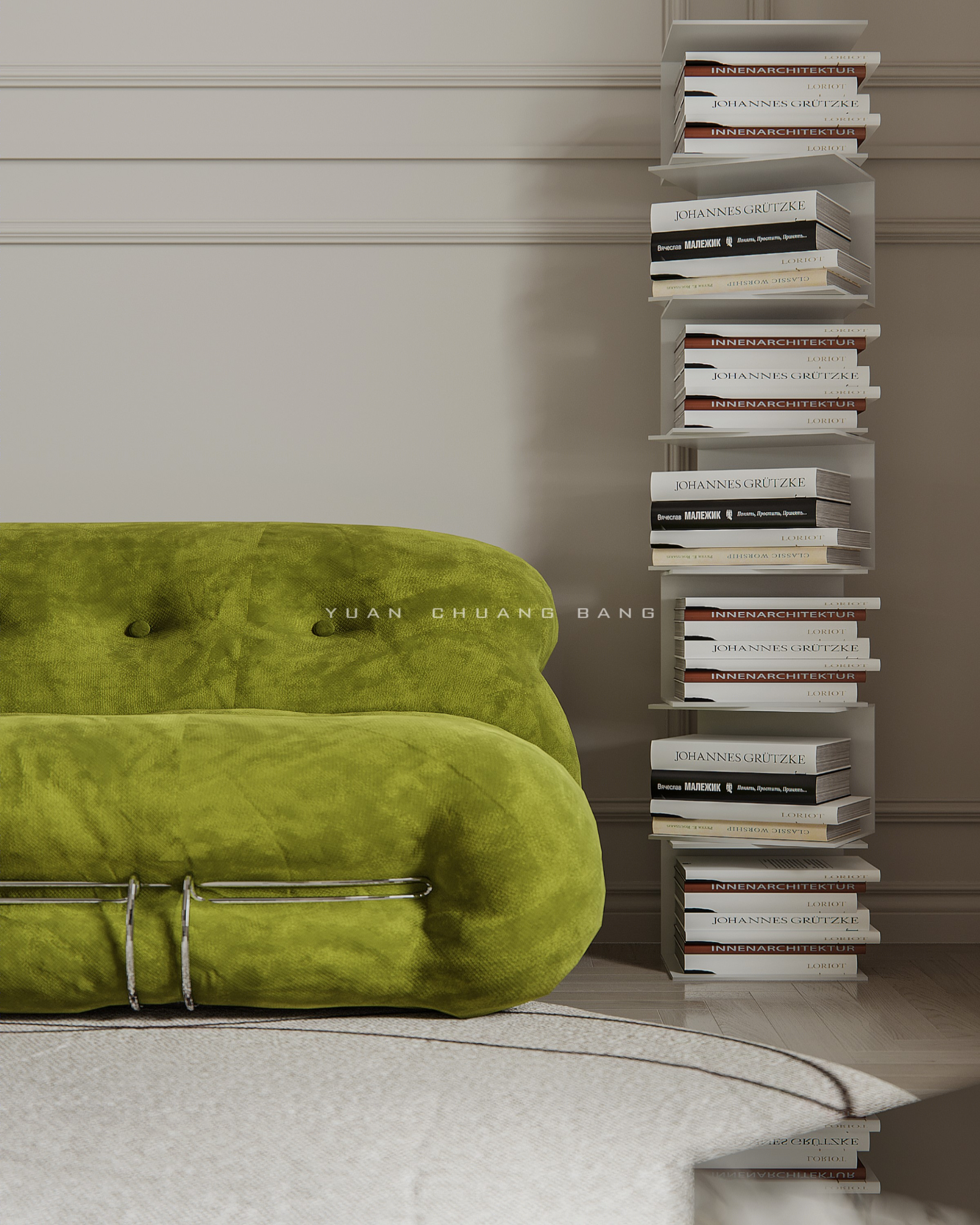 精致法式轻奢风·巴黎公寓设计-3