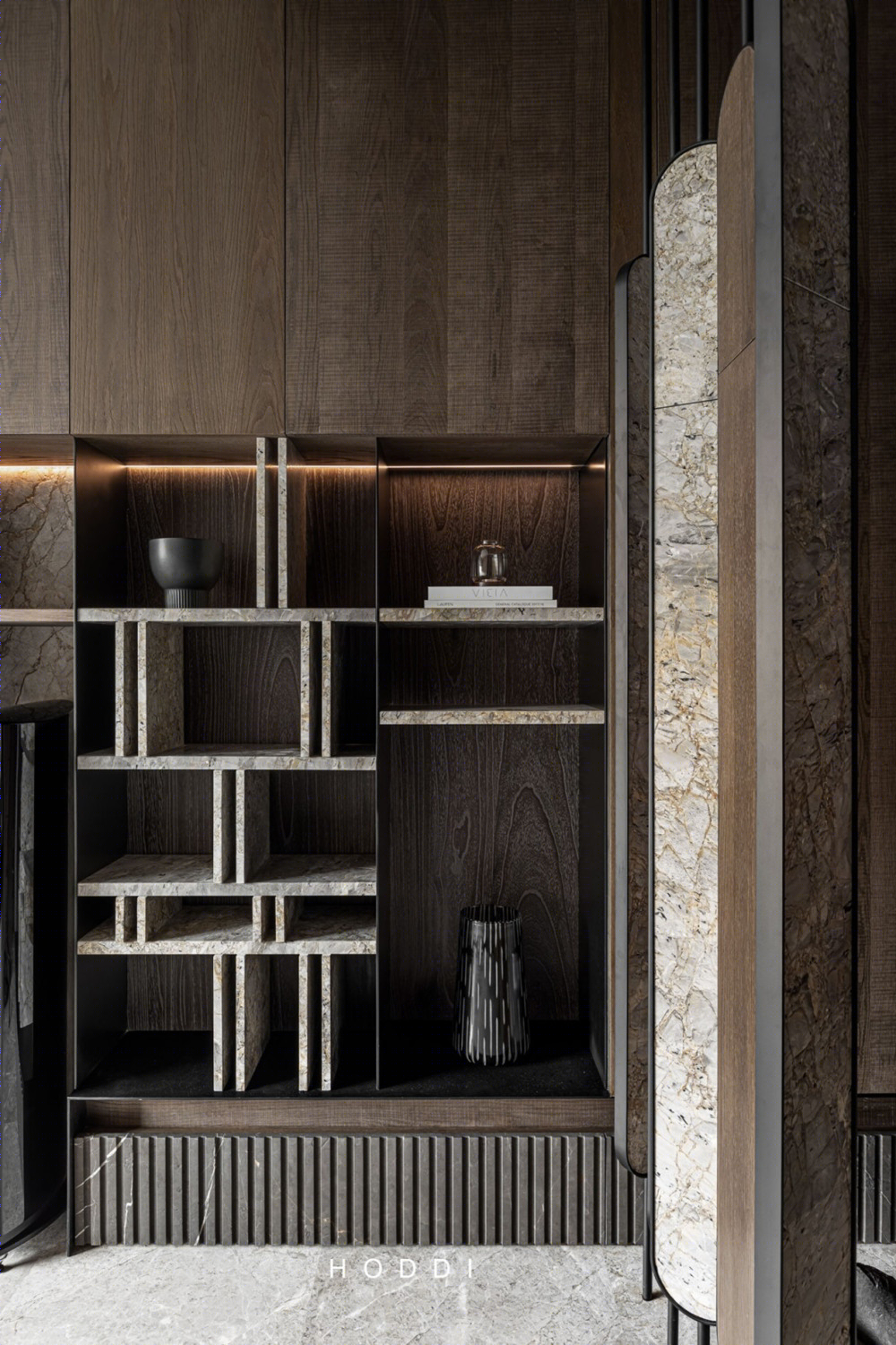 禾邸设计 | 简约住宅，石皮纹理打造诗意空间-9