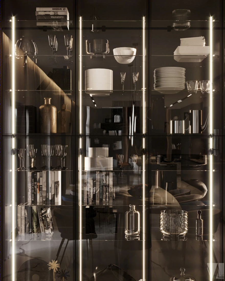 Vizline Studio 打造现代轻奢别墅,诠释优雅高级空间-21