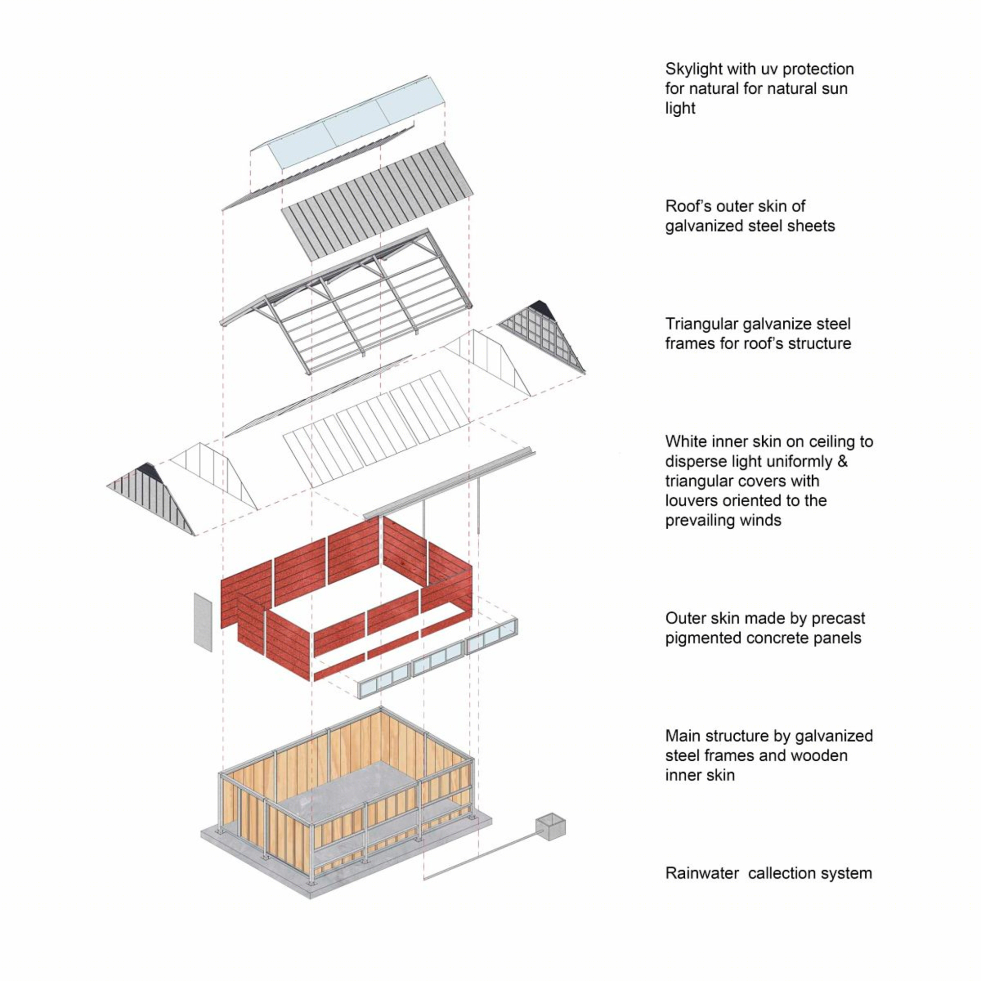 模块化设计助力灾后重建,温暖明亮乡村小学-3