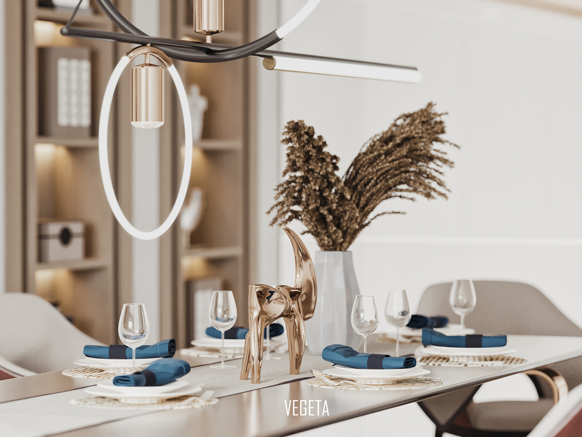 新中式客餐厅卧室                     -4