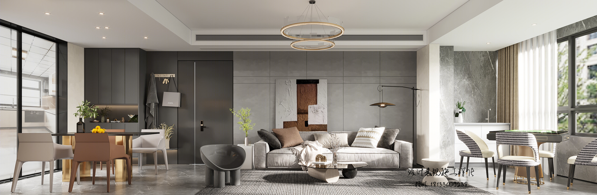 145平 极简家居-1