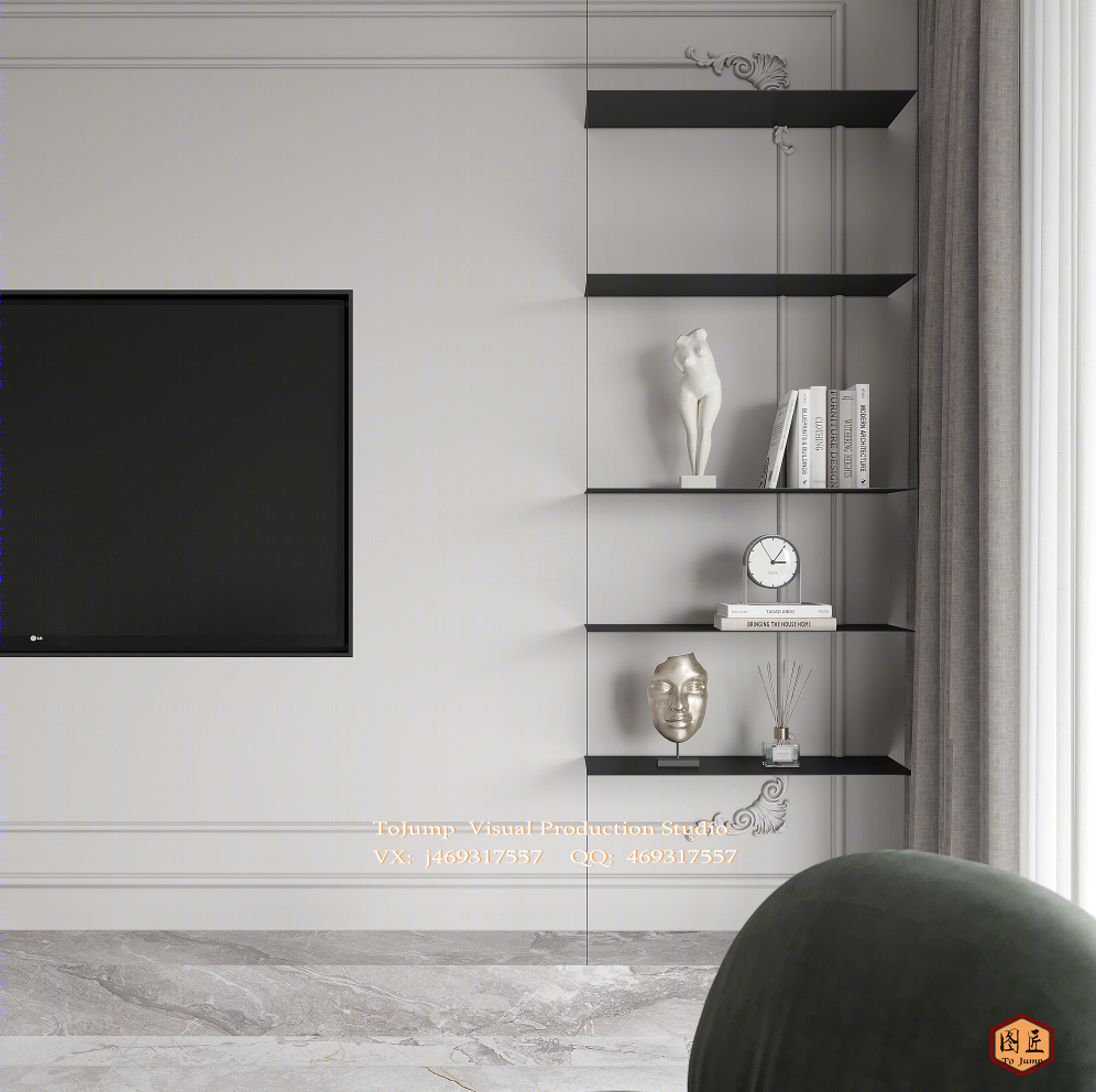 现代法式客餐厅设计-5