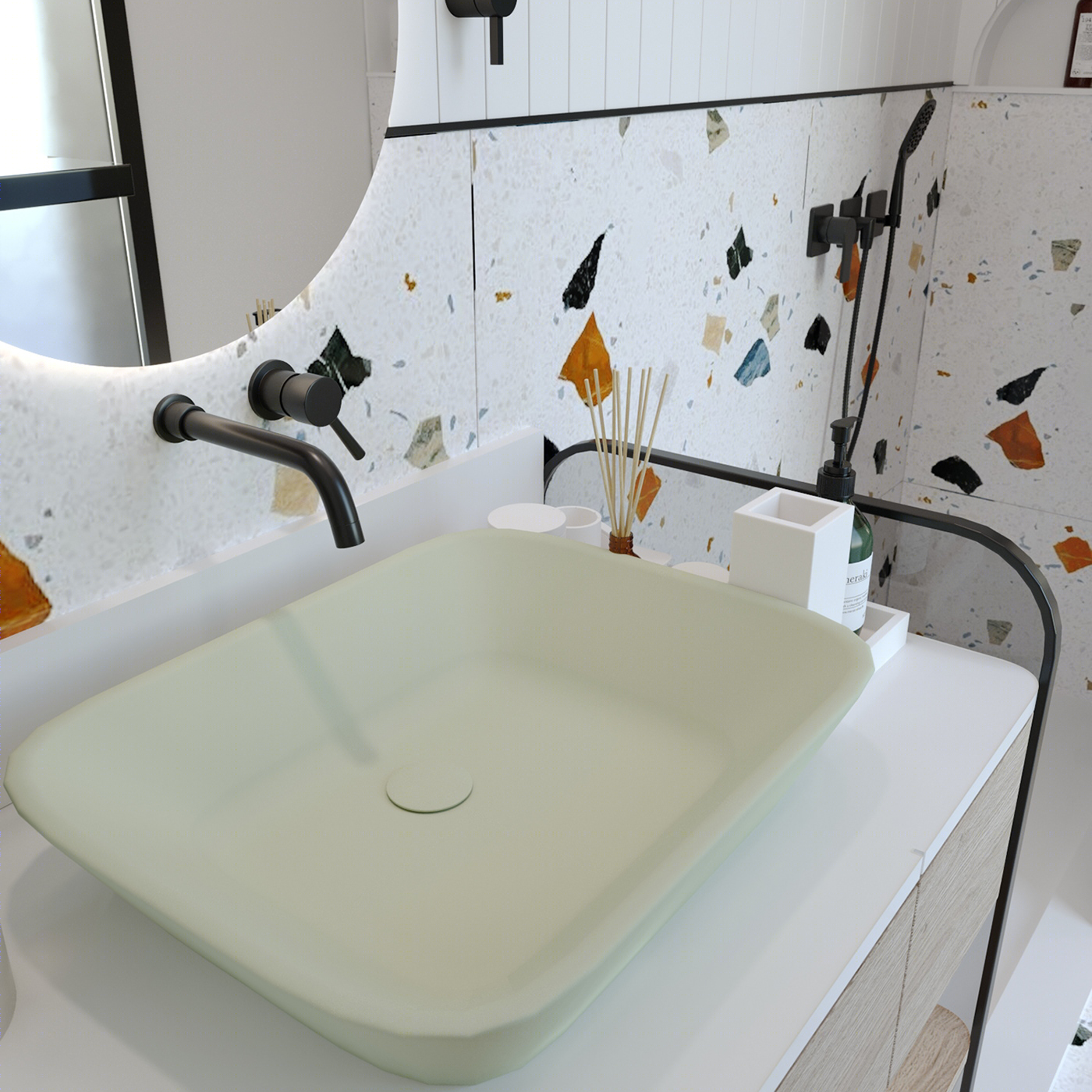 现代简约贝桦浴室设计丨埃及开罗丨LEVELS Design Studio-16