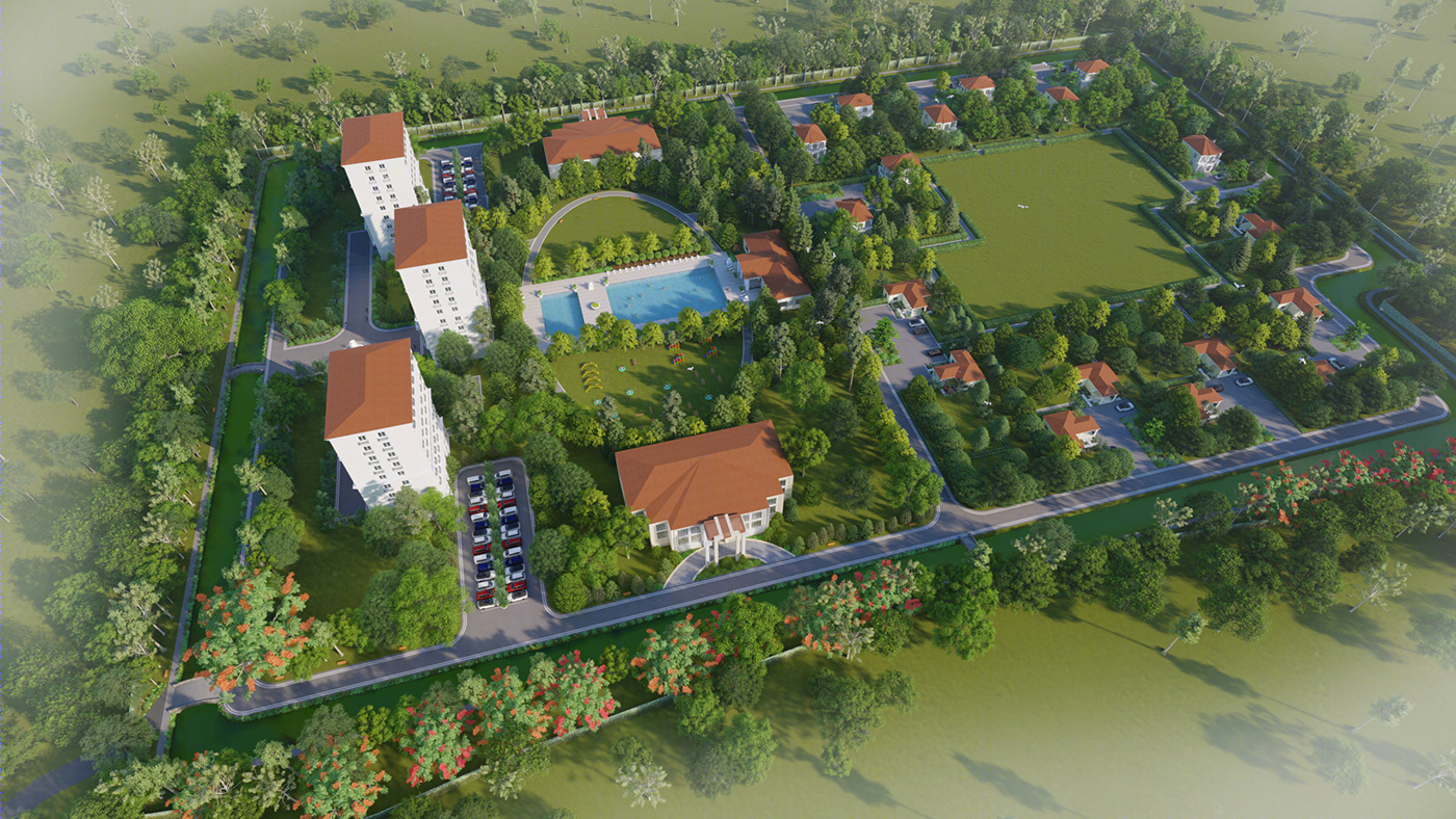 Anastasiya Gushchina丨公寓建筑丨Guest house master planning-1