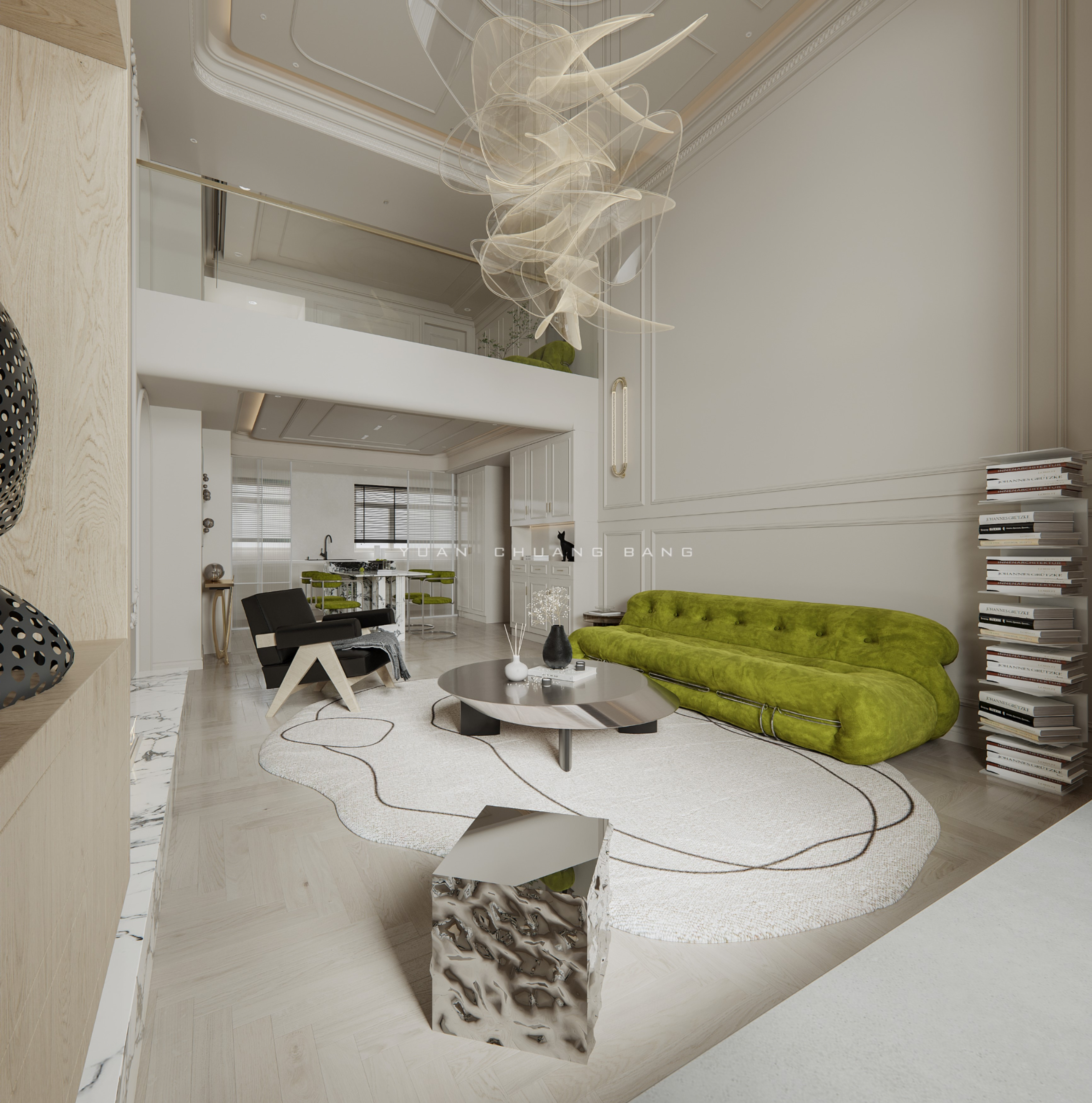 精致法式轻奢风·巴黎公寓设计-6