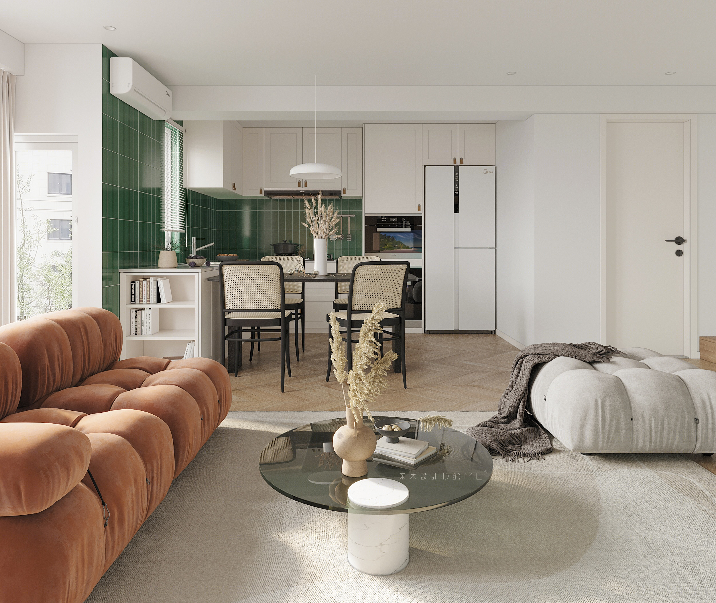 北欧风平层设计|东木设计-3