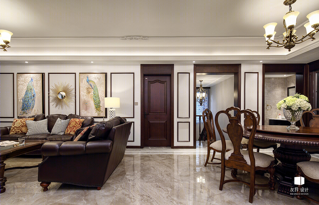 金科廊桥 380㎡美式风格家居设计 | 实用舒适、休闲浪漫、温馨自然-7