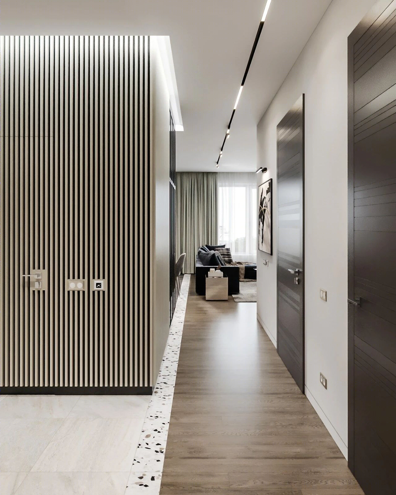 Igor Glushan 打造 104㎡轻奢美宅，温暖原木色调营造惬意空间-15