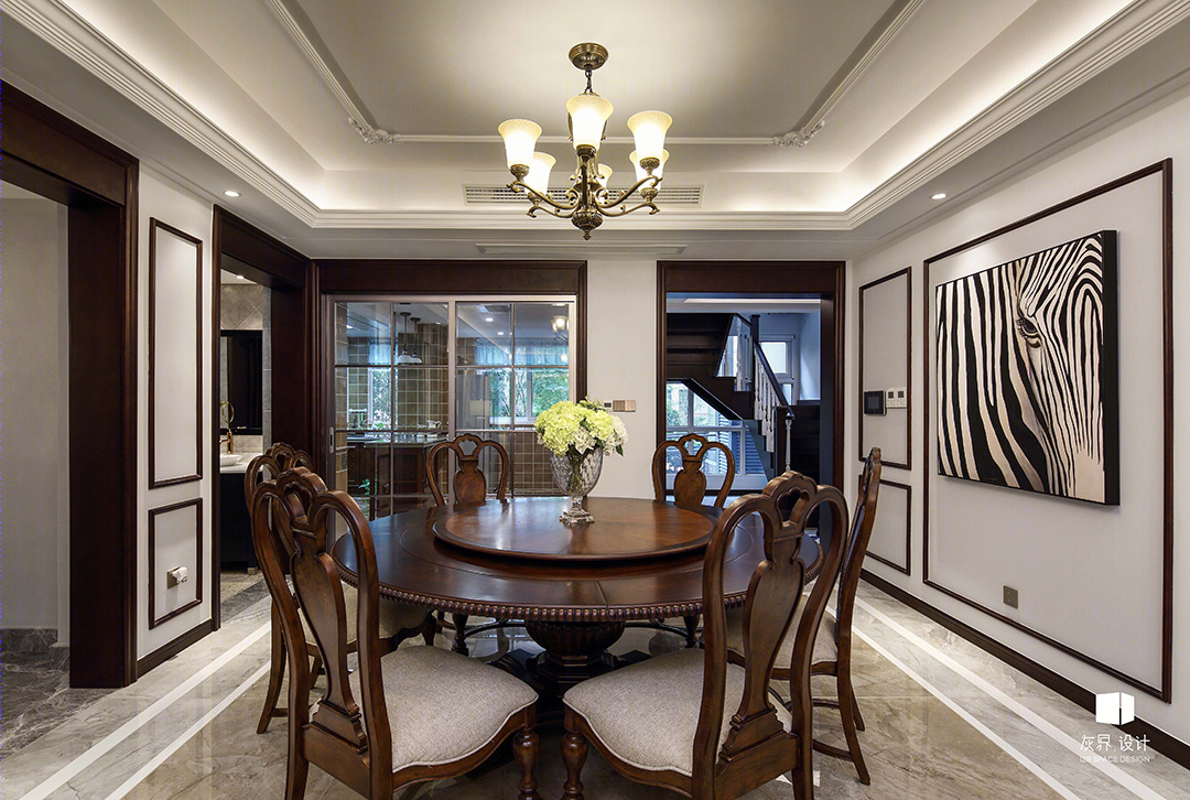 金科廊桥 380㎡美式风格家居设计 | 实用舒适、休闲浪漫、温馨自然-10