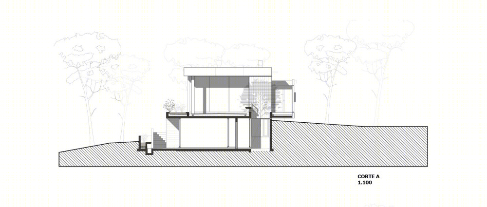 嵌入松林的静谧别墅-40