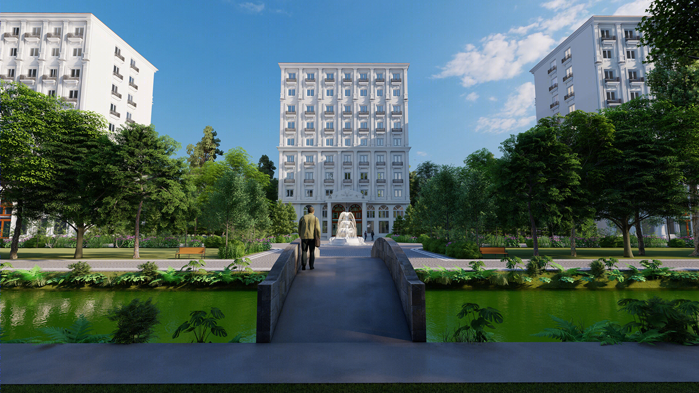Anastasiya Gushchina丨公寓建筑丨Guest house master planning-3