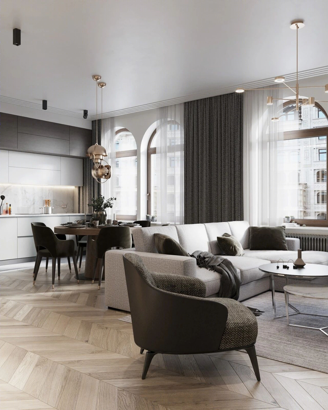 圣彼得堡现代雅居 | Seldin 打造温馨生活空间-3