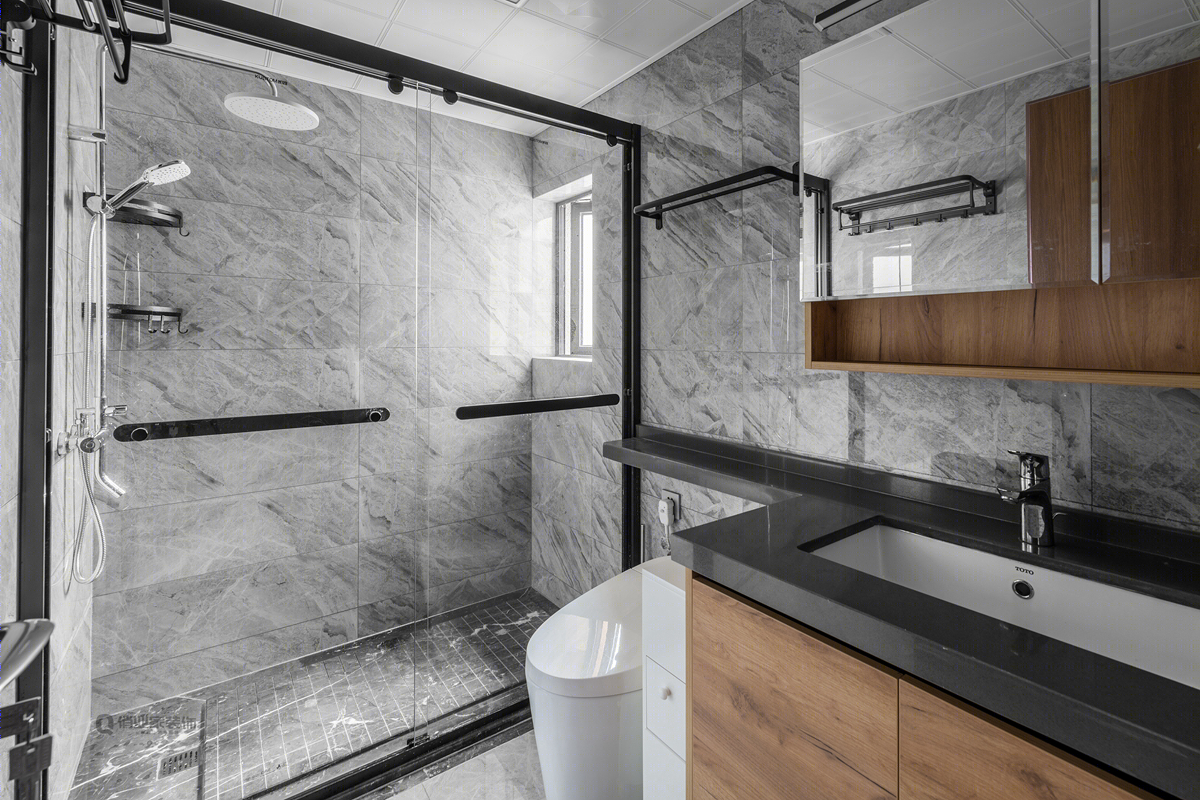 重庆·北大资源博雅东·120平现代港式风格装修-13