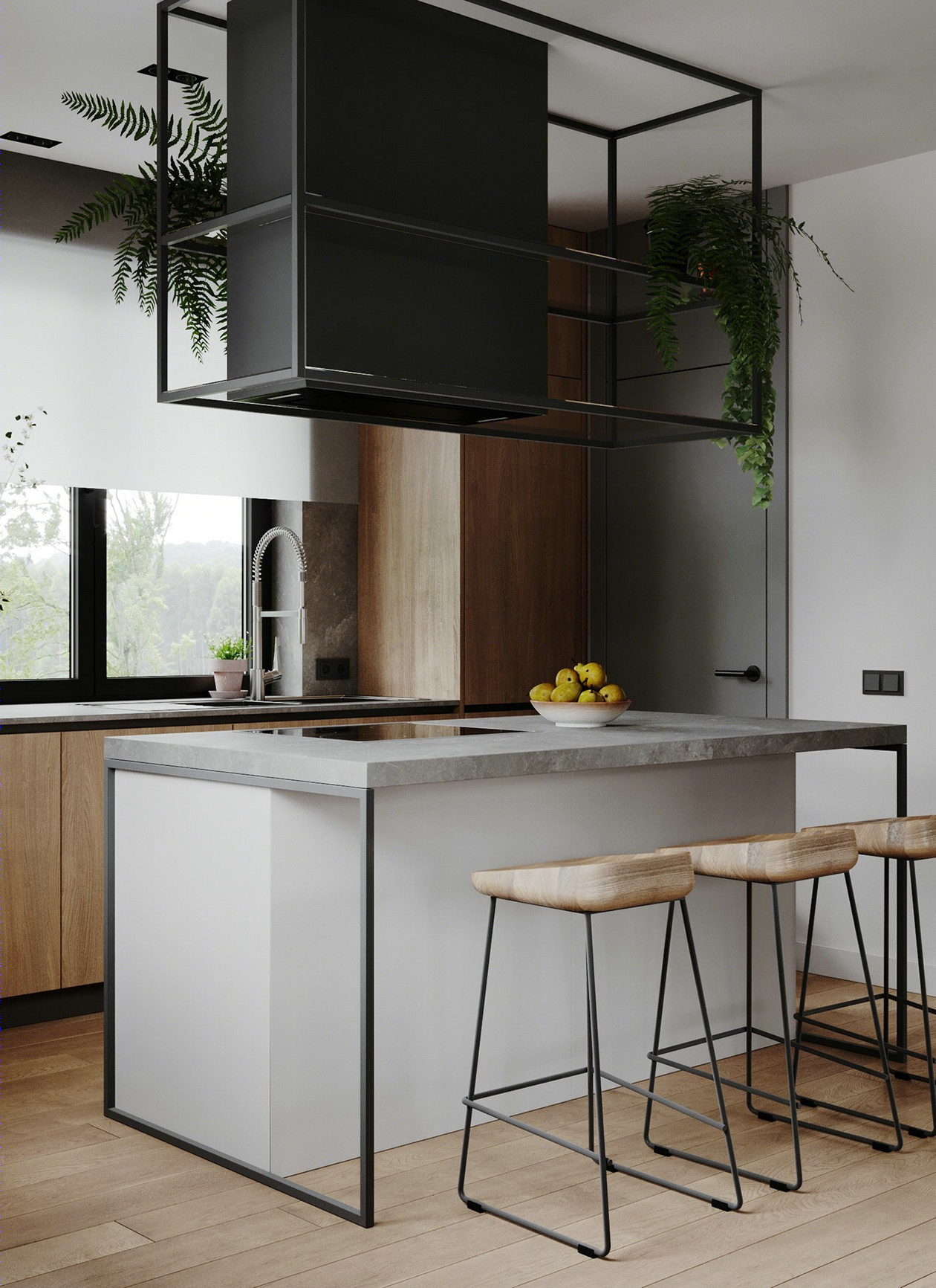 210㎡空间设计 感受柔和色调带来的宁静美感！-11