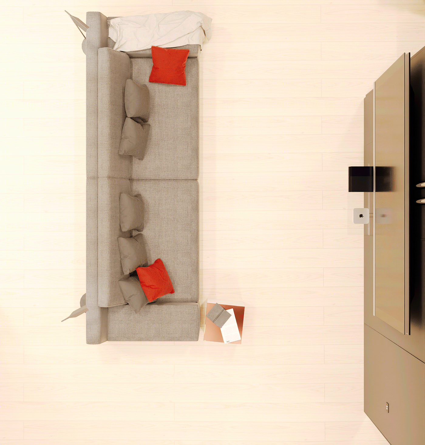 The concept of interior of a small apartment.-4