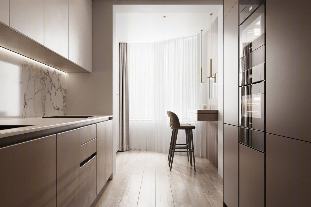 乌克兰极简公寓设计丨Nykonets Alina-14