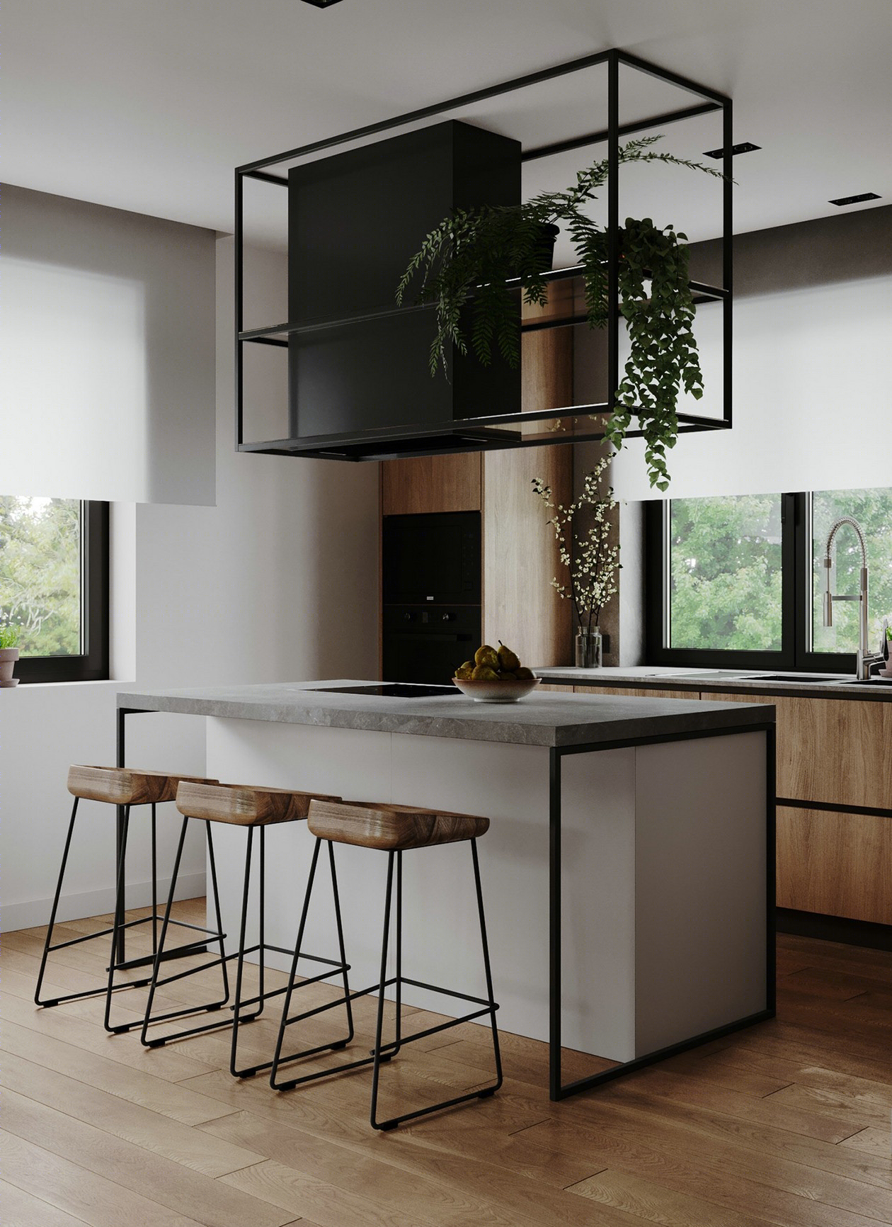 210㎡空间设计 感受柔和色调带来的宁静美感！-10