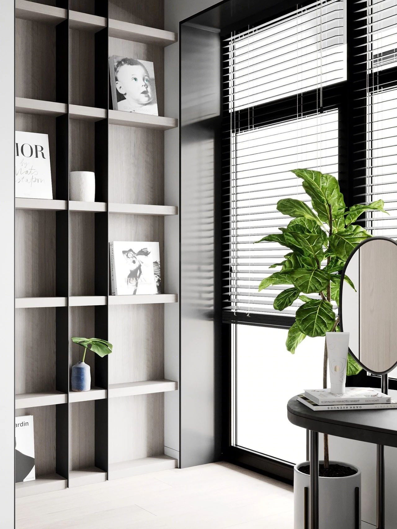 Quadro Room丨公寓丨最纯粹的简约灰设计!-45