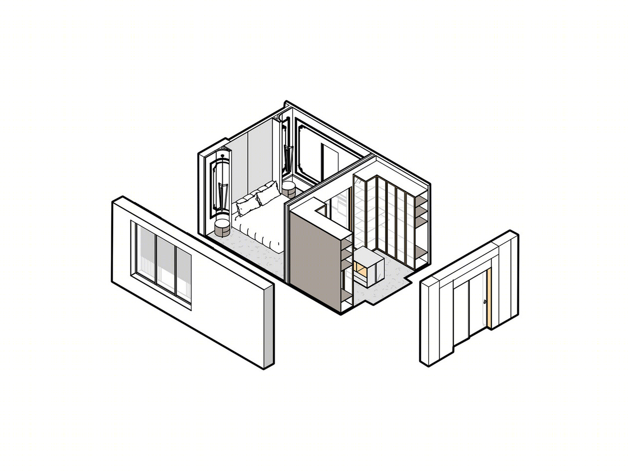 俄罗斯109㎡住宅设计 超独特的设计感-5
