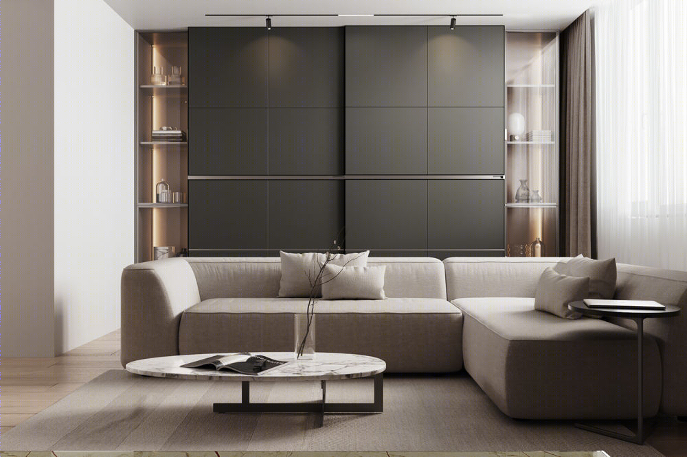 乌克兰极简公寓设计丨Nykonets Alina-16