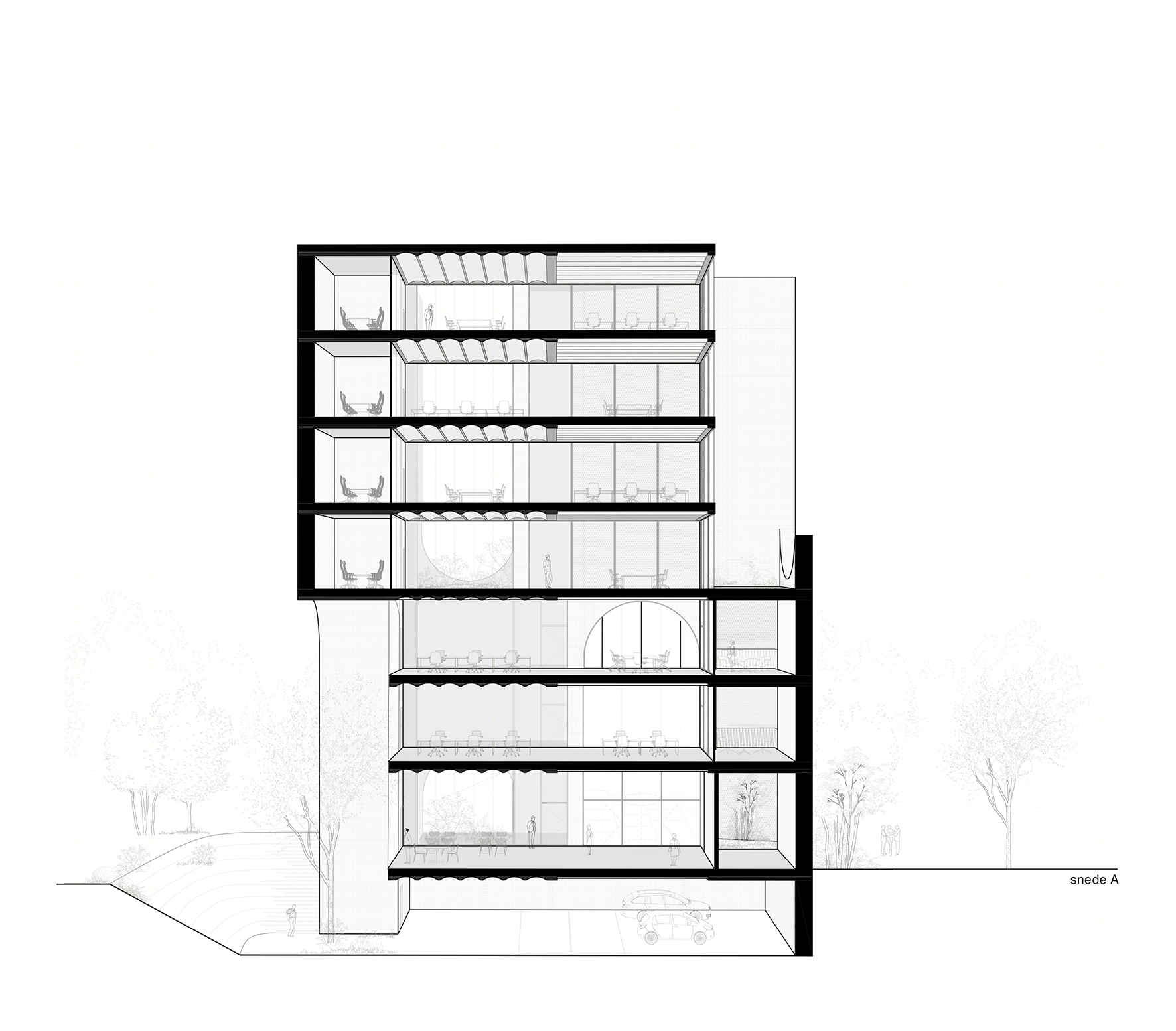 Leiedal 低科技环保办公建筑丨比利时丨C+S Architects,MMA 等-2