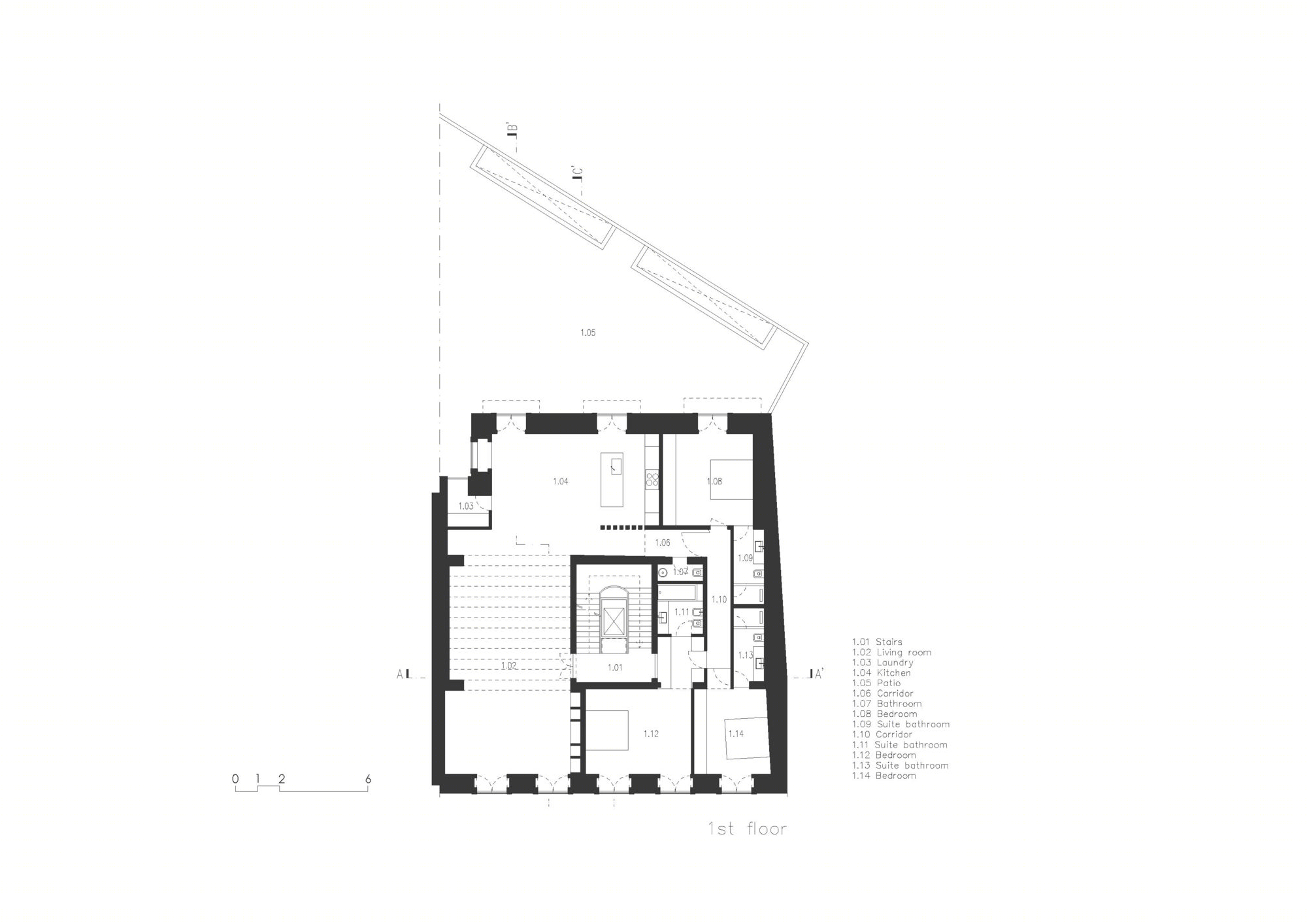 里斯本 Chiado 区历史建筑翻新变身现代别墅-2