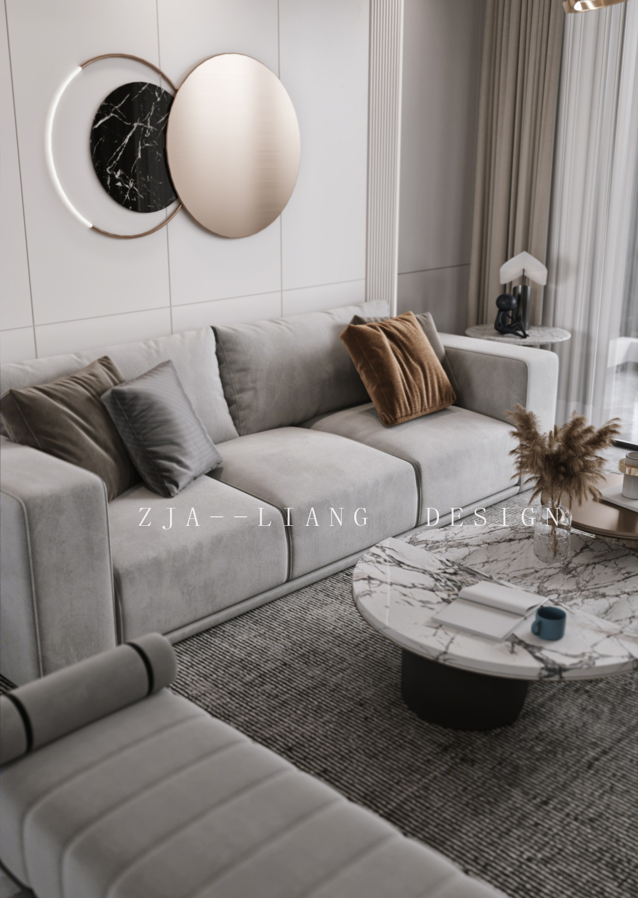 深圳观澜华盛观荟名庭 150㎡现代轻奢极简风格设计-8