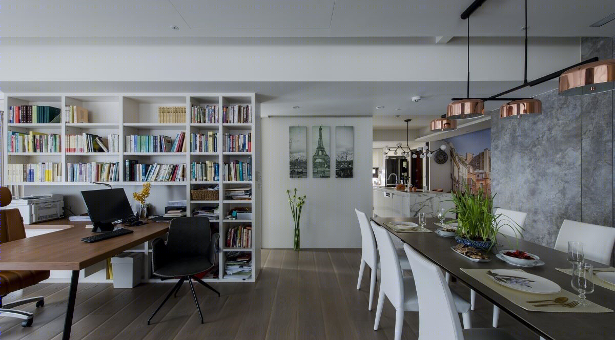 混搭风开放式大空间设计案例-16