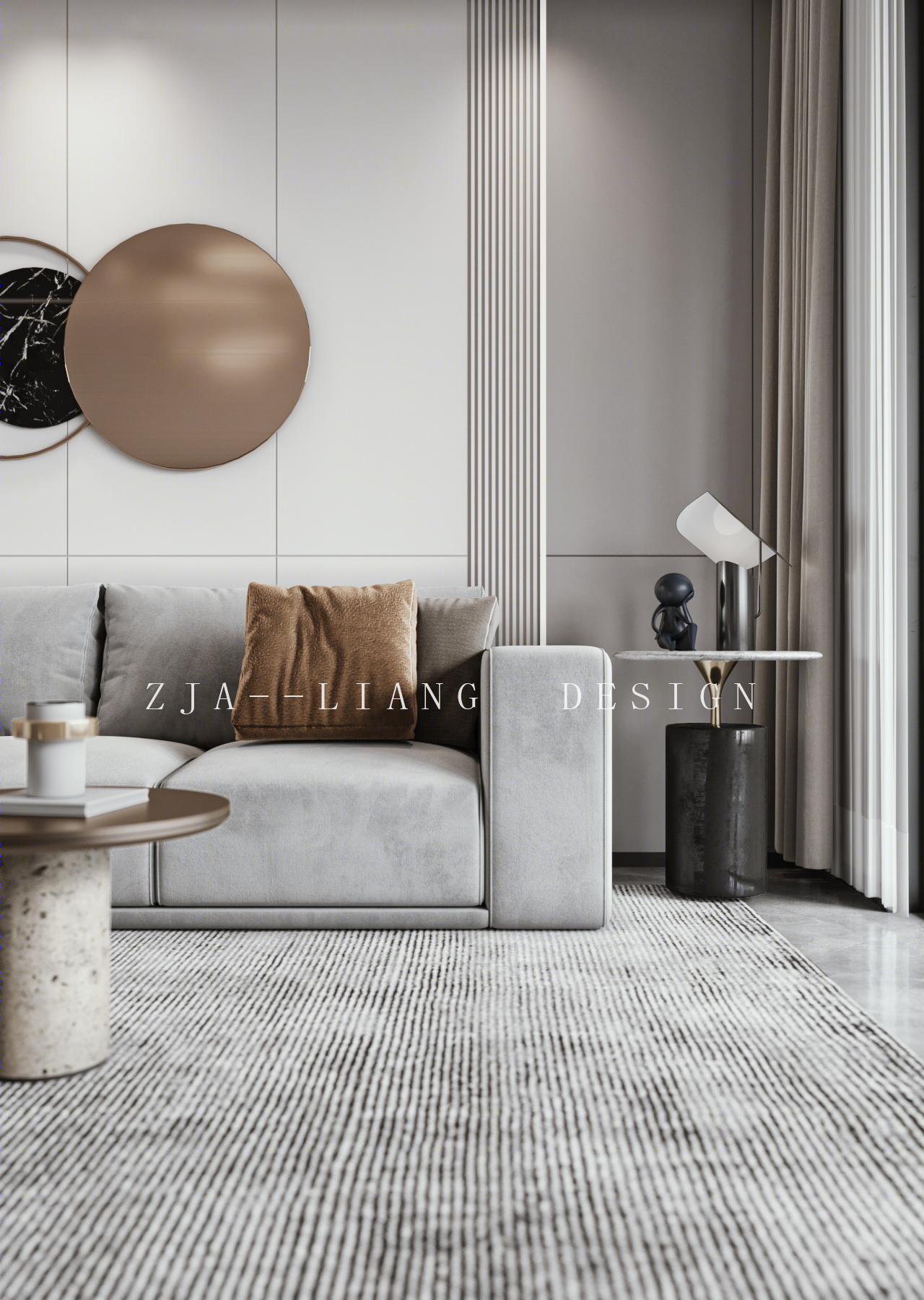 深圳观澜华盛观荟名庭 150㎡现代轻奢极简风格设计-10