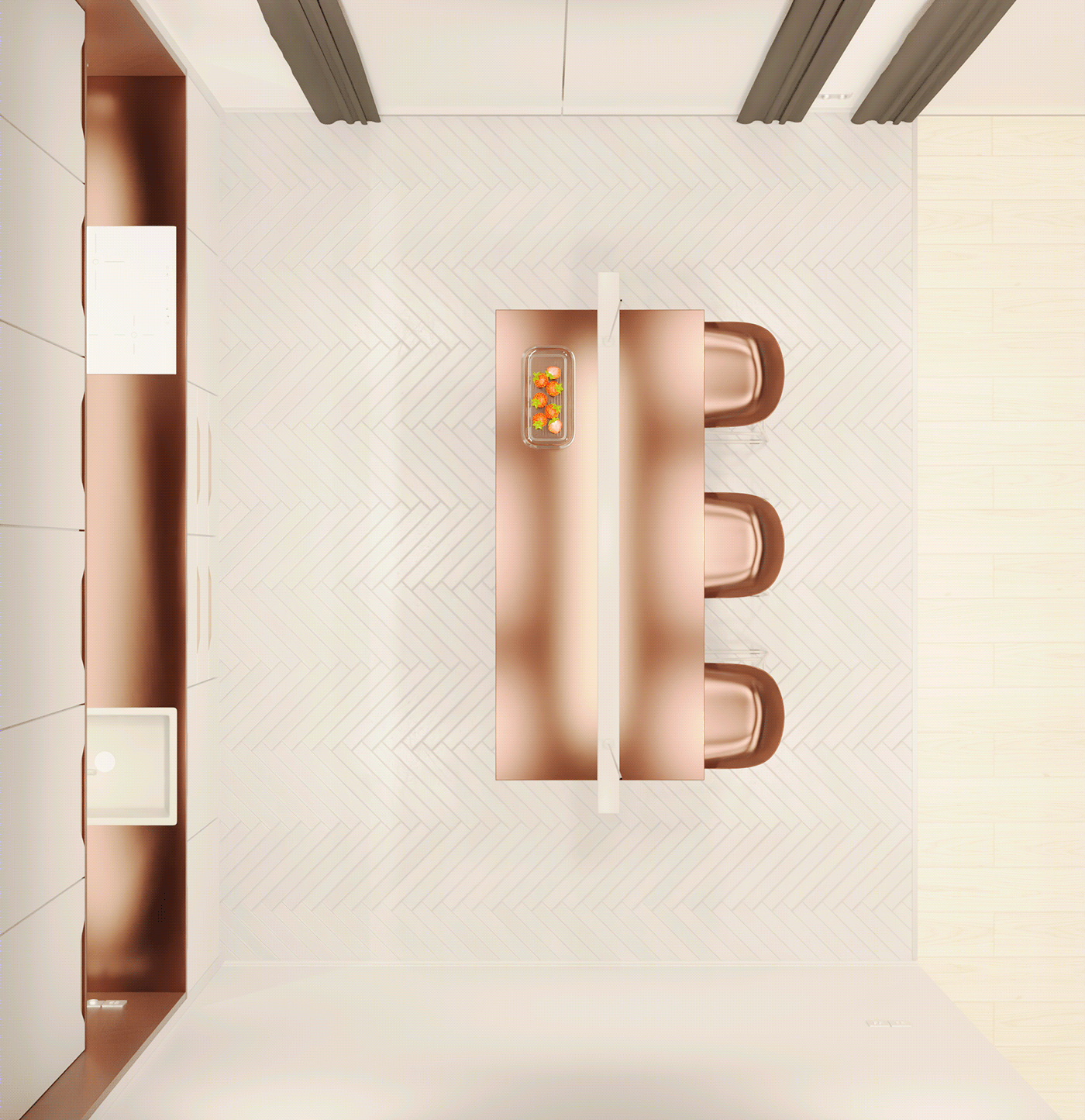 The concept of interior of a small apartment.-8