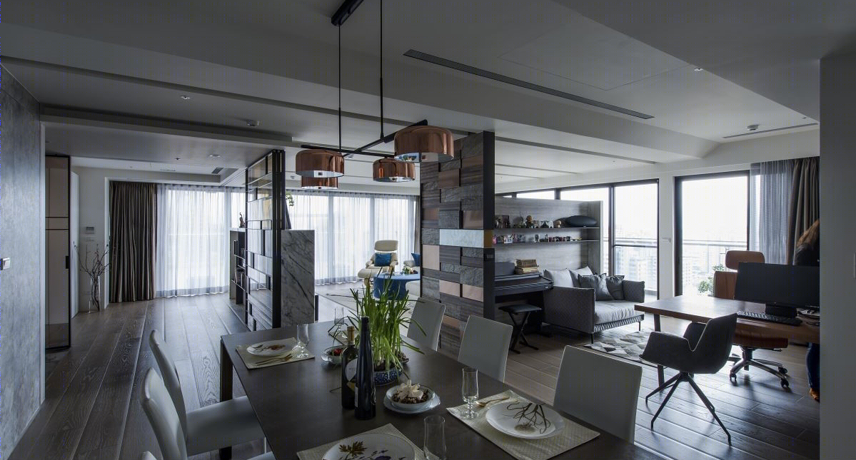 混搭风开放式大空间设计案例-18