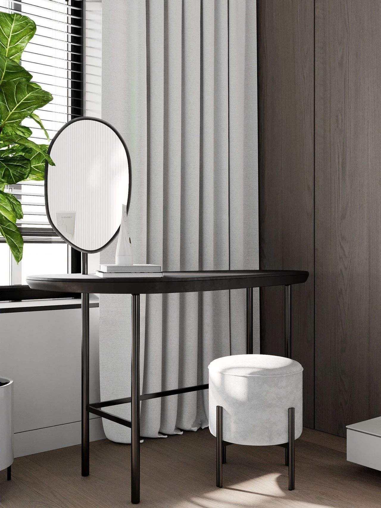 Quadro Room丨公寓丨最纯粹的简约灰设计!-47