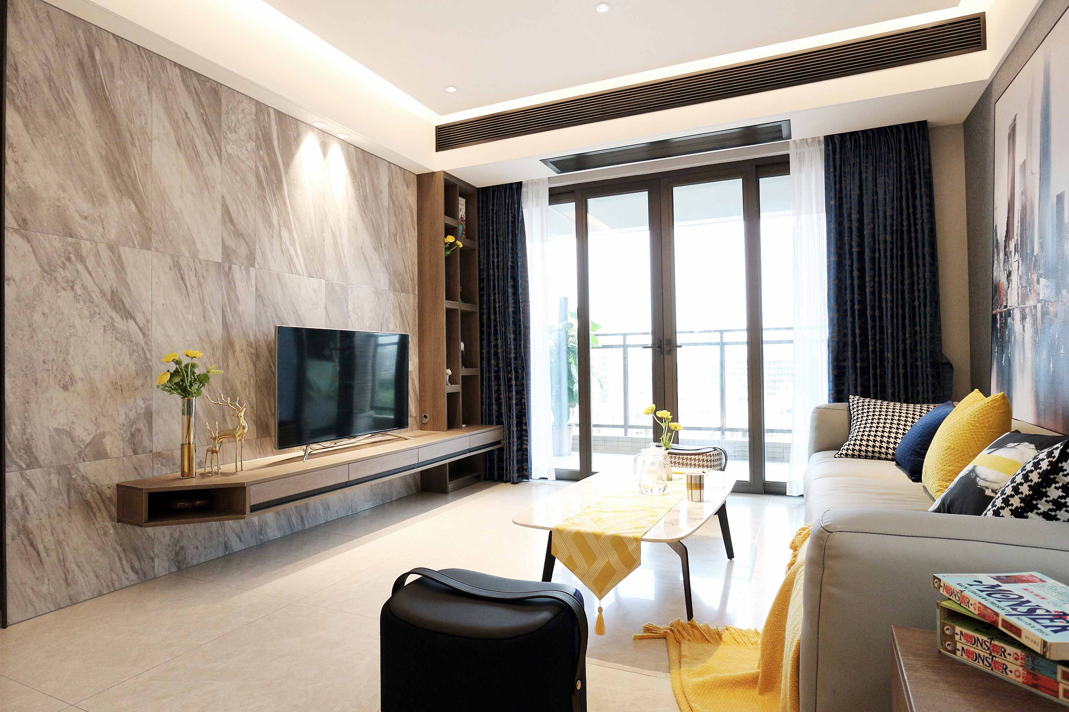 居宅设计 | 广州时代柏林113户型 灰与质-0