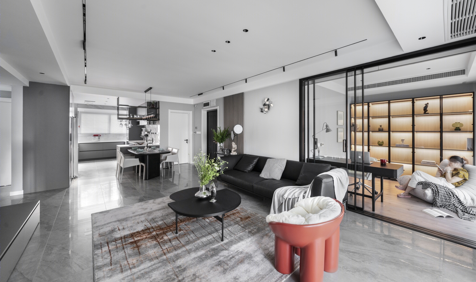 126 平现代风理想家，精挑细选的装饰品打造舒适空间-4