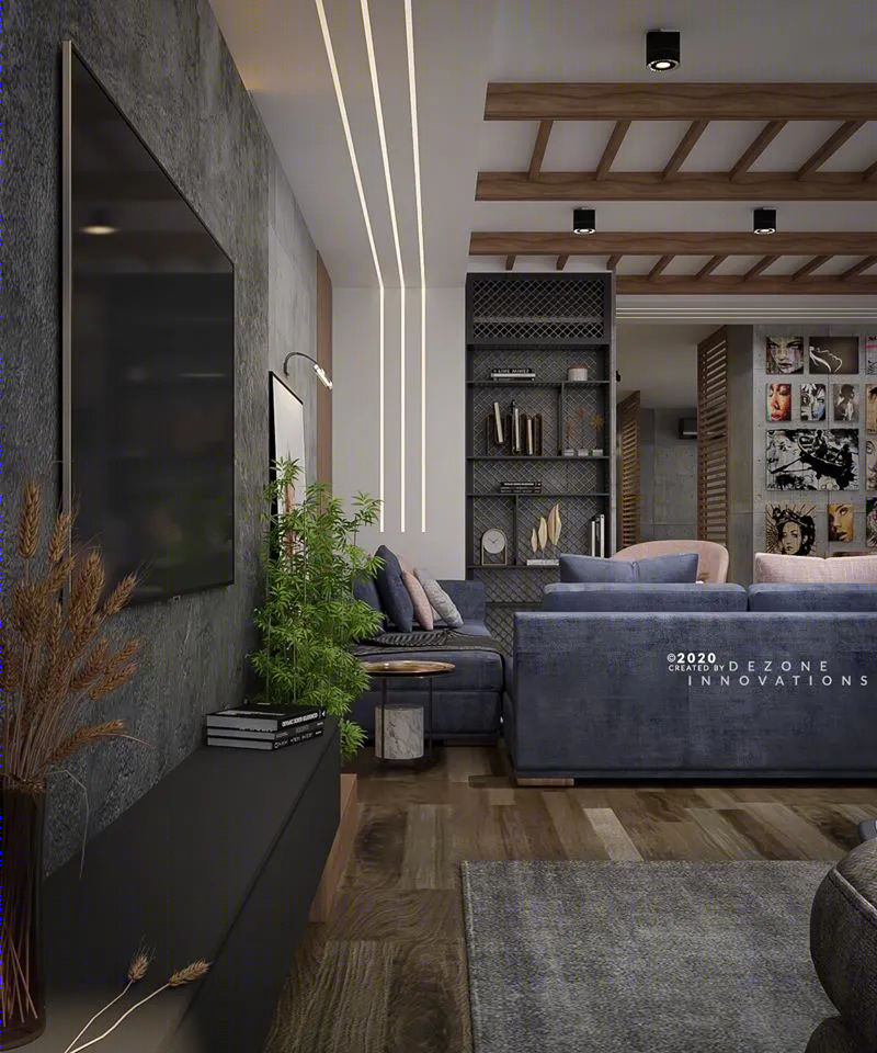 dezone lnnovations 打造埃及 200㎡大平层奢华艺术空间-7