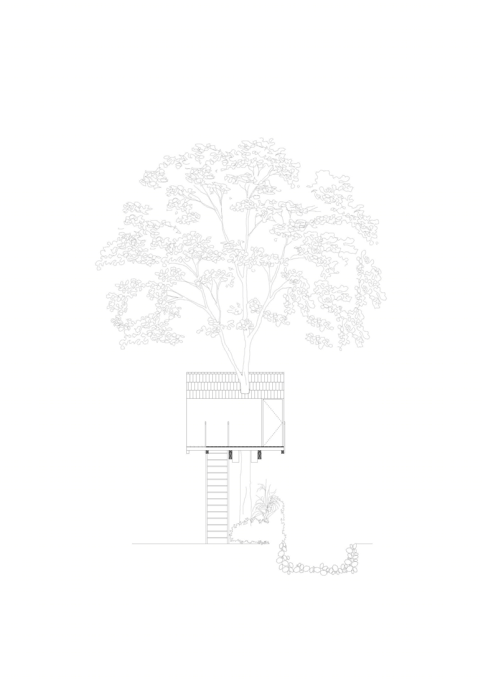 祖父为孙子们设计的自然树屋-24