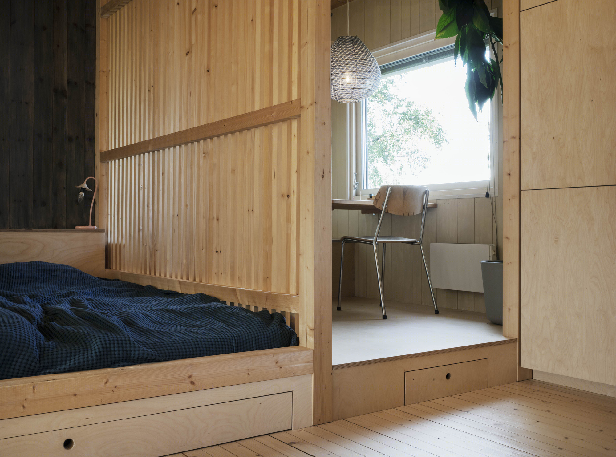 Austigard Arkitektur丨公寓丨Wood Slat Shotgun House-9