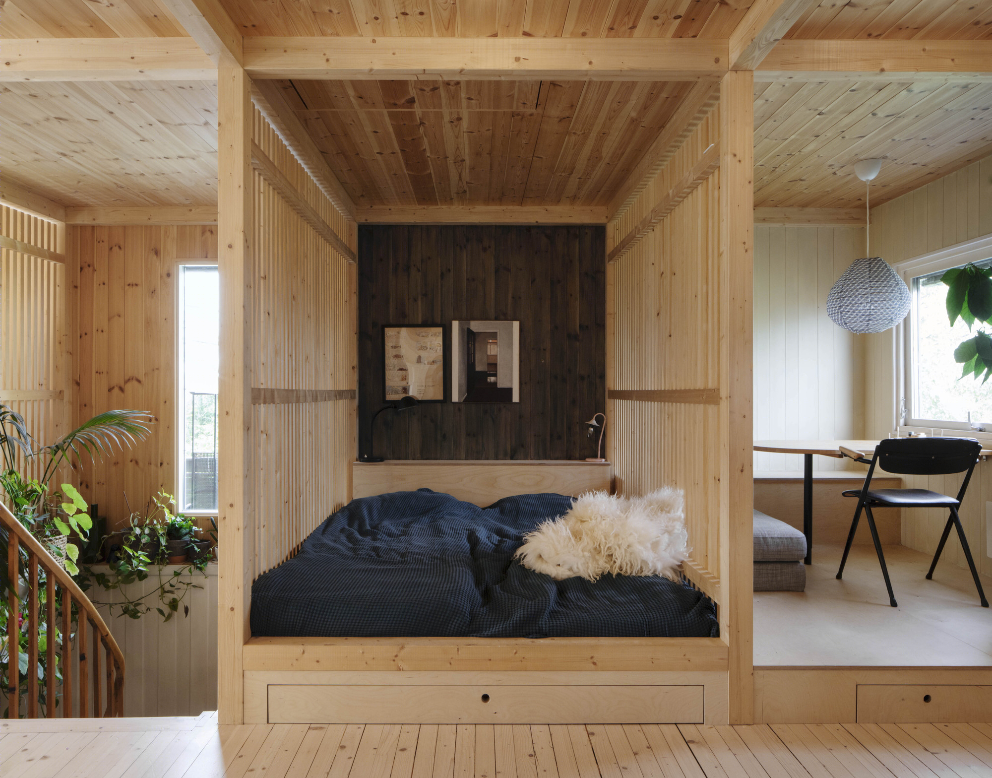Austigard Arkitektur丨公寓丨Wood Slat Shotgun House-10